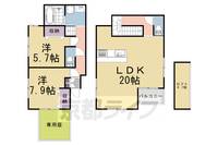 (仮称)長岡京天神一丁目計画Bの間取り