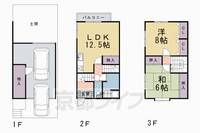 京都府京都市伏見区深草直違橋南1丁目(一戸建)の賃貸物件の間取り