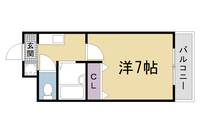 京都府京都市右京区嵯峨天龍寺今堀町の賃貸マンションの間取り