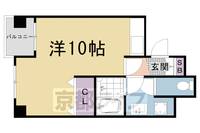 京都府京都市右京区西京極豆田町の賃貸マンションの間取り