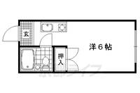 アスクル西院北・南棟205の間取り