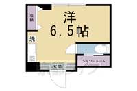 京都府京都市右京区龍安寺塔ノ下町の賃貸マンションの間取り