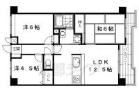 京都府京都市中京区下古城町の賃貸マンションの間取り