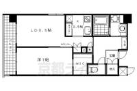 京都府京都市下京区深草町の賃貸マンションの間取り