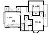 京都府京都市左京区岩倉忠在地町の賃貸アパートの間取り