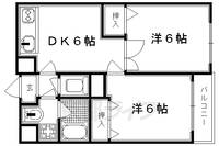 京都府京都市北区紫竹北栗栖町の賃貸マンションの間取り
