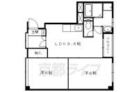 京都府京都市左京区浄土寺馬場町の賃貸マンションの間取り