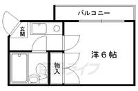 フレッシュ柏野201の間取り