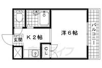 白砂ビル3-Bの間取り