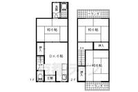 京都府京都市山科区大宅古海道町(一戸建)の賃貸物件1の間取り