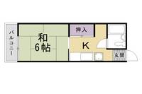 京都府京都市伏見区深草仙石屋敷町の賃貸アパートの間取り