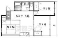 京都府京都市伏見区醍醐西大路町の賃貸マンションの間取り