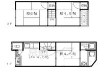 京都府京都市山科区小山南溝町(一戸建)の賃貸物件xxの間取り