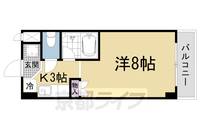 カルテットKOBORI A棟408の間取り
