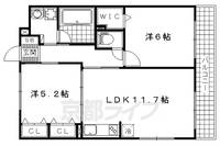 京都府京都市山科区東野森野町の賃貸アパートの間取り