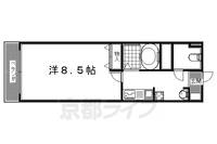 京都府長岡京市長岡1丁目の賃貸マンションの間取り