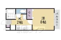 ウィルコート山崎203の間取り