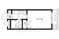 京都府京都市右京区嵯峨広沢南下馬野町の賃貸マンションの間取り