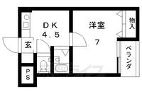 シティオ西大路203の間取り