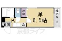 京都府京都市下京区仏具屋町(油小路正面上ル)の賃貸マンションの間取り