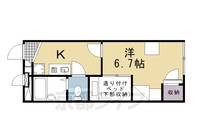 レオパレスカルム長岡京の間取り
