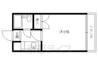 京都府京都市右京区嵯峨釈迦堂門前裏柳町の賃貸マンションの間取り