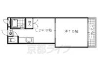京都府京都市東山区祇園町南側の賃貸マンションの間取り
