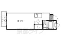 京都府京都市下京区材木町の賃貸マンションの間取り