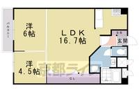 九条住宅ビル A棟の間取り