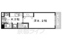 京都府宇治市小倉町天王の賃貸マンションの間取り