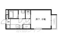 京都府京都市左京区下鴨貴船町の賃貸マンションの間取り