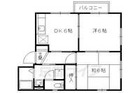 京都府京都市北区大宮南山ノ前町の賃貸アパートの間取り