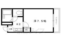 京都府京都市北区紫竹大門町の賃貸マンションの間取り