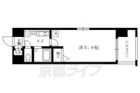 京都府京都市上京区桝屋町の賃貸マンションの間取り