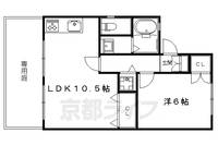 セジュールロゼット103の間取り