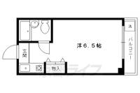京都府京都市左京区高野泉町の賃貸マンションの間取り