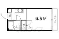 京都府京都市上京区元誓願寺通智恵光院西入元中之町の賃貸マンションの間取り