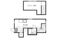 京都府京都市北区衣笠氷室町の賃貸マンションの間取り