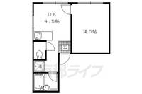 京都府京都市上京区一条通御前西入三丁目西町の賃貸マンションの間取り