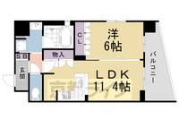 リーガル京都西陣Ⅱの間取り