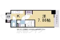 京都府京都市南区東九条明田町の賃貸マンションの間取り