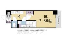 CAVANA九条烏丸の間取り