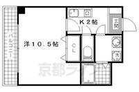 LACASA山科411の間取り
