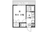 レオパレス明和206の間取り
