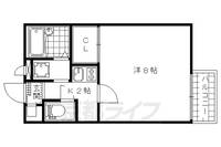 レオパレス山科椥辻101の間取り