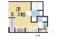 ミヤヴィ御所西402の間取り