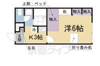 レオパレス唐崎ヶ丘207の間取り