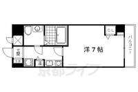 京都府京都市左京区一乗寺河原田町の賃貸マンションの間取り