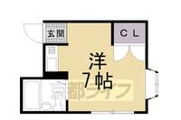 京都府京都市中京区西ノ京平町の賃貸マンションの間取り