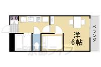 京都府京都市西京区牛ヶ瀬新田泓町の賃貸アパートの間取り